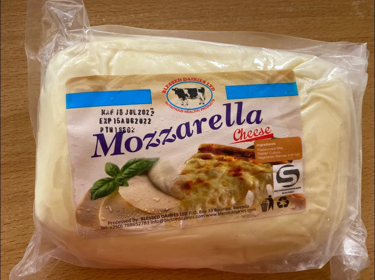 Mozzarella Cheese Blessed dairies